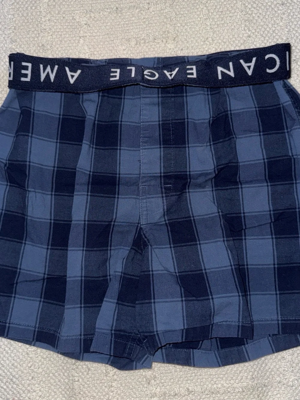 American Eagle Outfitters Blue Plaid Boxer Briefs